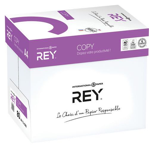 Papier Rey Copy A4 80g lot de 5 ramettes