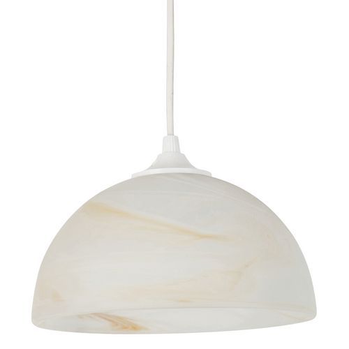 Suspension dôme en verre verre décor nuage Ø 19 cm