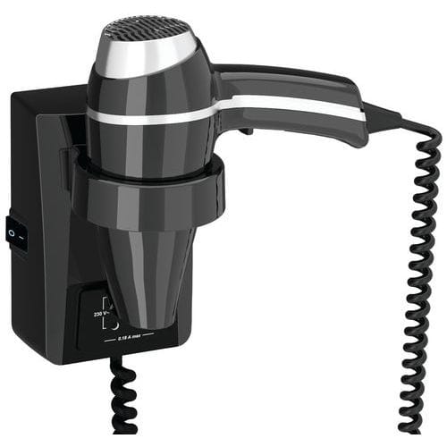 Sèche-cheveux avec support et interrupteur PR BT Clipper II - JVD