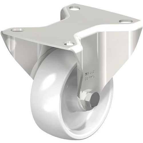 Roulette fixe inox - roue en polyamide - Blickle