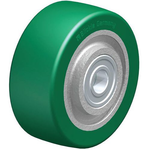 Roue bandage polyuréthane Softhane® - corps en fonte