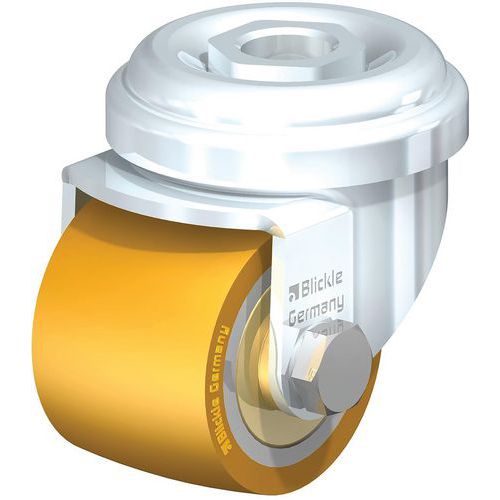 Roulette pivotante - bandage PU Extrathane® - corps acier