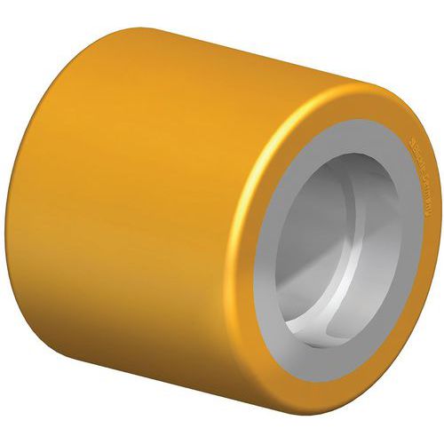 Galet de transpalette bandage PU Extrathane® - corps acier - Blickle