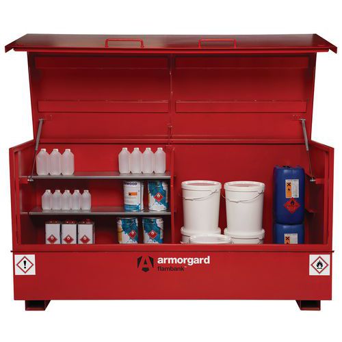 Coffre retention securise produits inflammables FlamBank - Armorgard