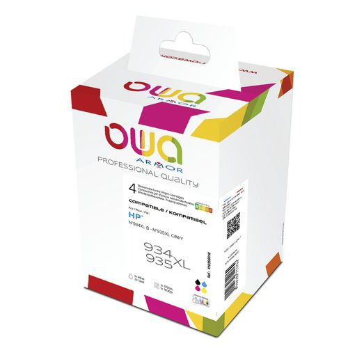 Cartouche d'encre 934XL/935 XL haute capacité compatible HP - Owa