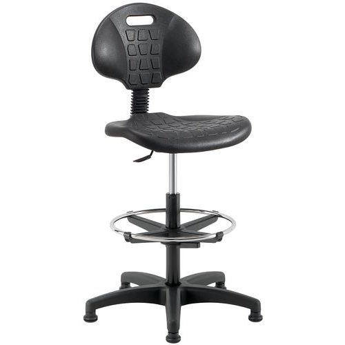 Siège d'atelier ergonomique - Haut - Manutan Siège d'atelier ergonomique - Haut - Manutan