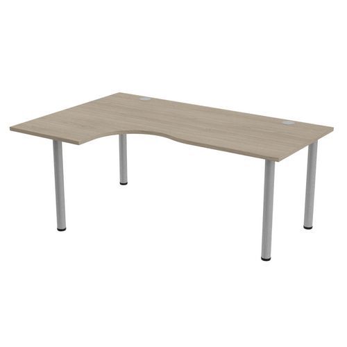 Bureau compact Tubo gauche retour 120 cm