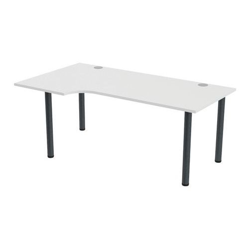 Bureau compact Tubo gauche retour 100 cm Bureau compact Tubo gauche retour 100 cm