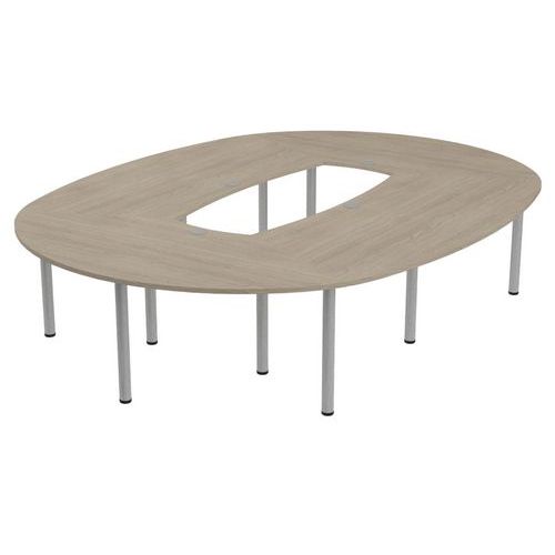 Table de réunion Tubo Ovale