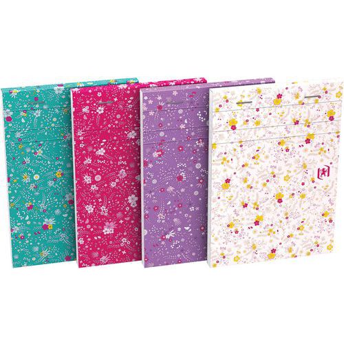 Bloc flowers agrafé 105x148 160 p 90g ligné 6mm - Lot de 40 - Oxford