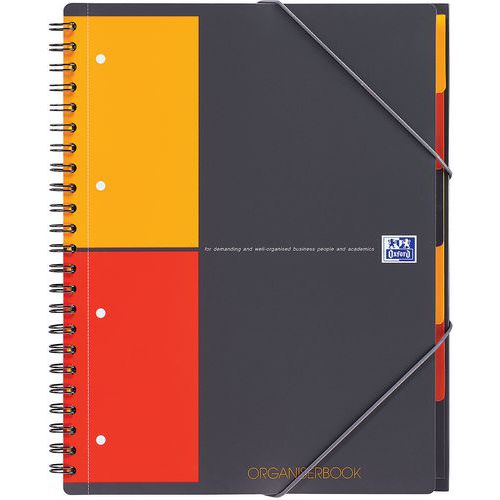 Cahier organiserbook int + perf a4+ 160 pages 80g - Oxford