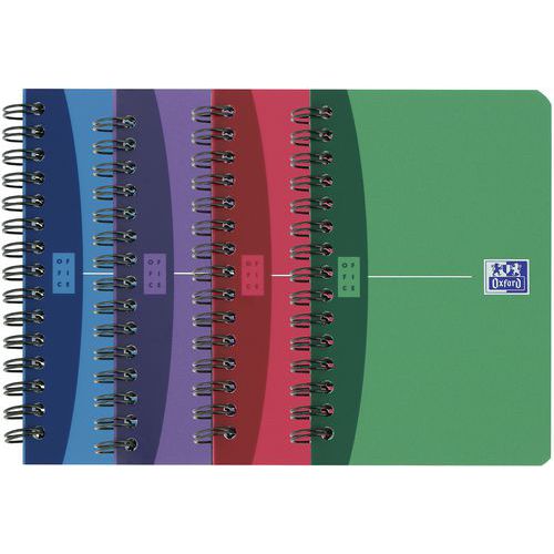 Carnets office 9x14 180 pages 90g quadrillé 5/5 - Lot de 40 - Oxford