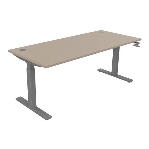 Bureau réglable par manivelle 180 x 80 cm EVO