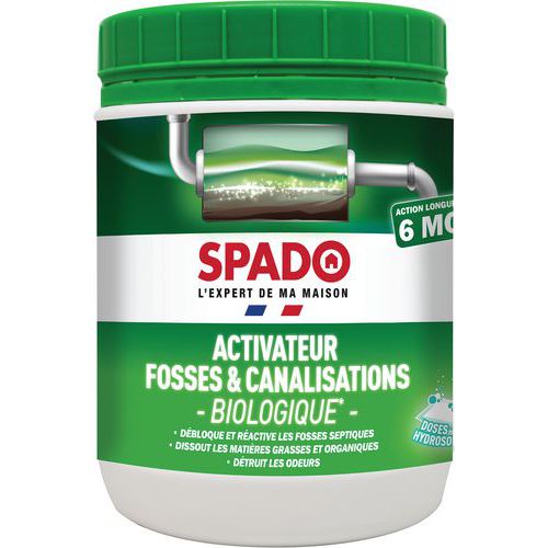 Activateur biologique fosses septiques et canalisations - Spado