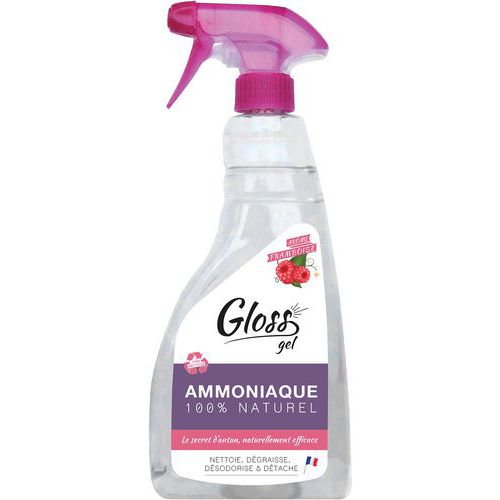 Ammoniaque naturelle gel arôme framboise - Gloss