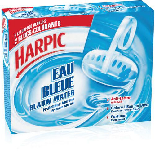 Bloc eau bleue antitartre fraîcheur marine - Harpic
