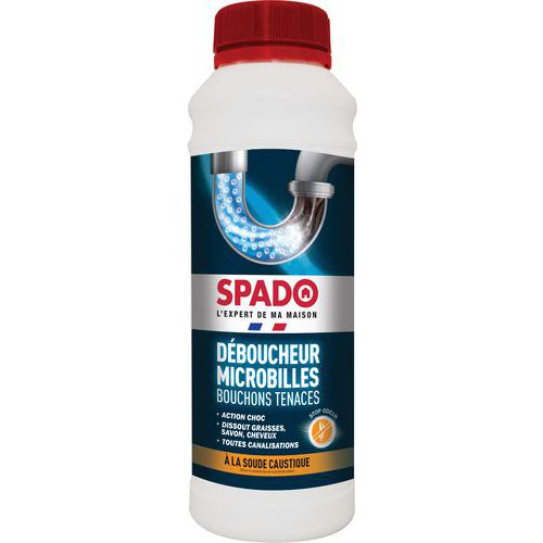 Déboucheur microbilles eau froide spécial bouchon tenace - Spado