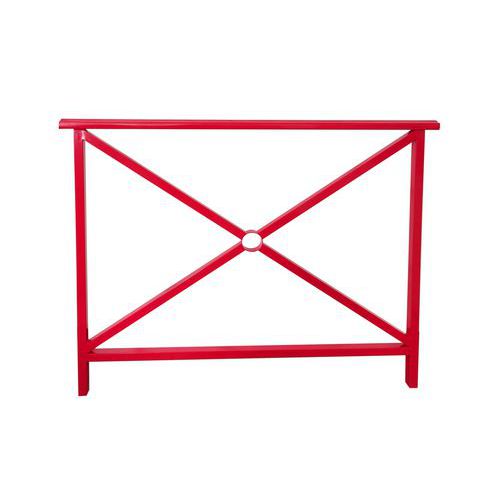 Barrière grillagée - Rouge - Manutan Expert Barrière grillagée - Rouge - Manutan Expert