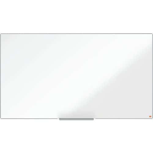Tableau Blanc émaillé magnétique écran large - Impression Pro - Nobo