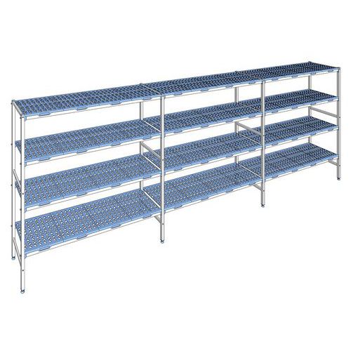 Rayonnage en ligne 4 niveaux P.50 cm-Tournus Equipement