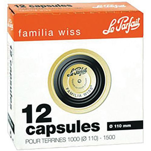 Lot de 12 capsules Familia Wiss pour terrine - Le parfait