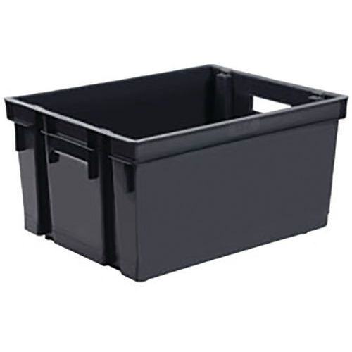 Bac De Rangement 20 L Gris - Superposable Et Emboitable