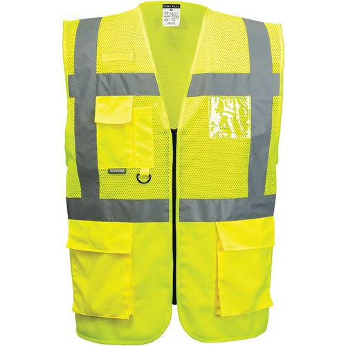 Gilet Executive maille Madrid jaune - Portwest