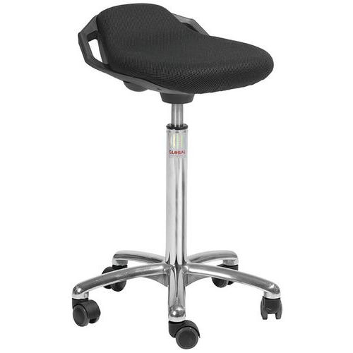 Tabouret alu50 modèle haut assise Space tissu 3D - Global Stole
