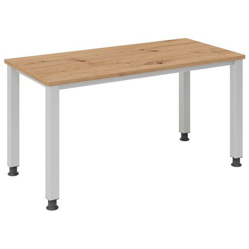 Bureau droit pieds carrés 140 cm Bureau droit pieds carrés 140 cm
