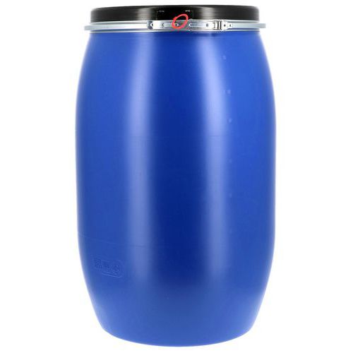 Fût 30 à 220L à ouverture totale homologué UN - Bleu