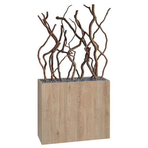Jardinière bois BOSCO mobile Saule tortuosa Jardinière bois BOSCO mobile Saule tortuosa