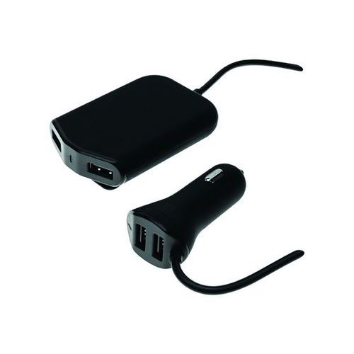 Chargeur allume-cigare 4 ports USB 2+2 Chargeur allume-cigare 4 ports USB 2+2
