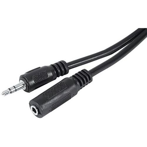 Rallonge stéréo jack 3.5 mm noire Rallonge stéréo jack 3.5 mm noire