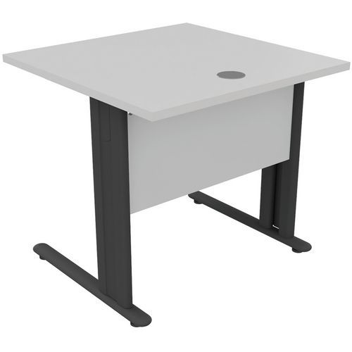Bureau droit - Gris clair - Manutan Expert Bureau droit - Gris clair - Manutan Expert