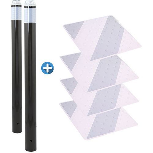 Kit piétons poteaux et dalles bicolores - Novap
