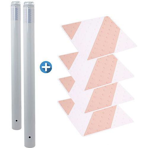 Kit piétons poteaux et dalles bicolores - Novap