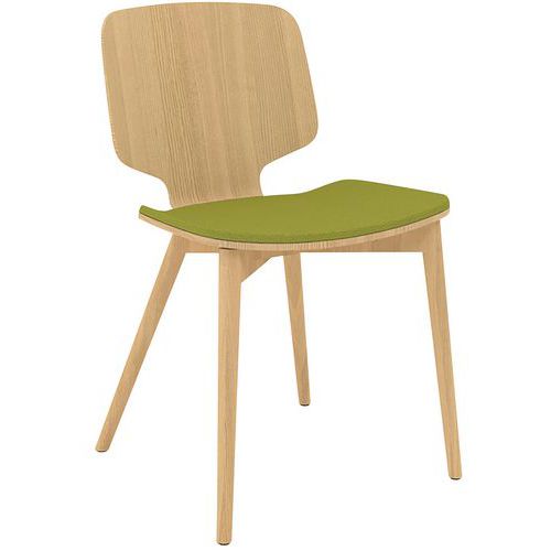 Chaise Code pieds bois naturel
