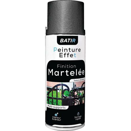 Aérosol peinture effet martelé gris ou anthracite - 400 mL - Batir