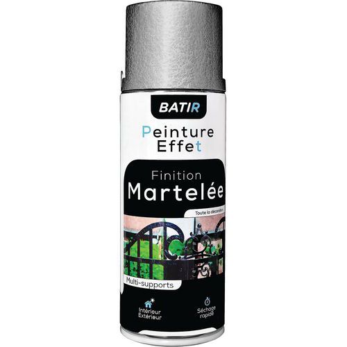 Aérosol peinture effet martelé gris ou anthracite - 400 mL - Batir