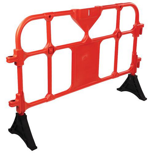 Barrière plastique avec pieds - Manutan Expert