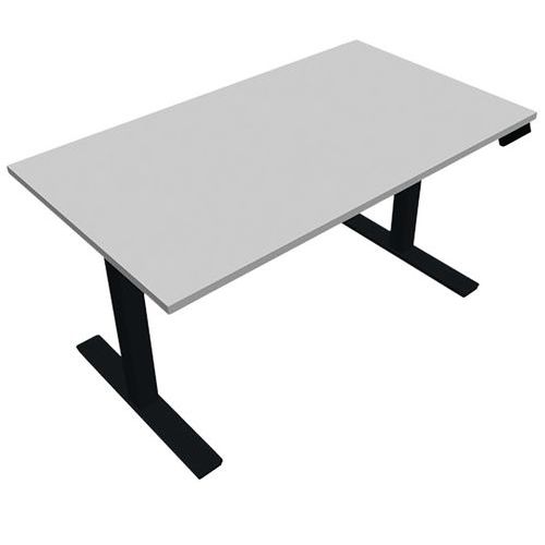 Bureau électrique avec plateau mélaminé 140 cm - Lutz - Eol