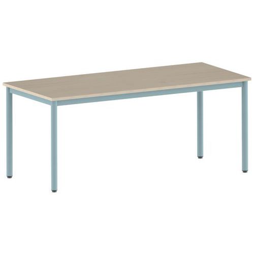 Table Carélie rectangulaire 180 x 80 cm fixe 4 pieds stratifié