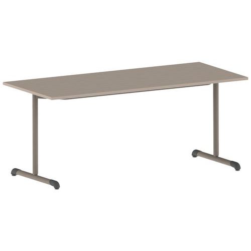 Table Bandana 180 x 80 cm fixe dégagement latéral stratifié Mobidecor