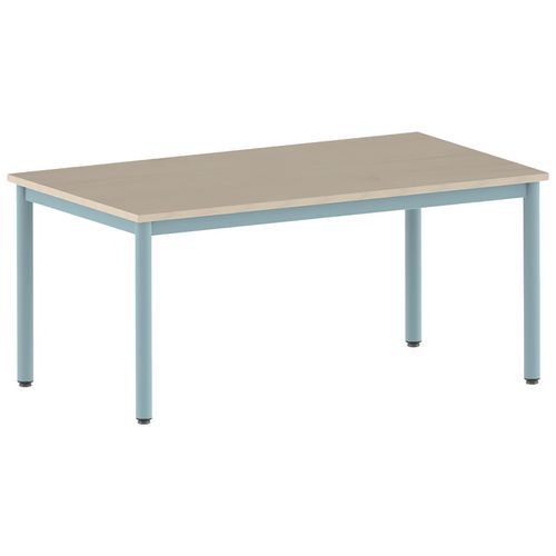 Table Carélie rectangulaire 140 x 80 cm fixe 4 pieds stratifié