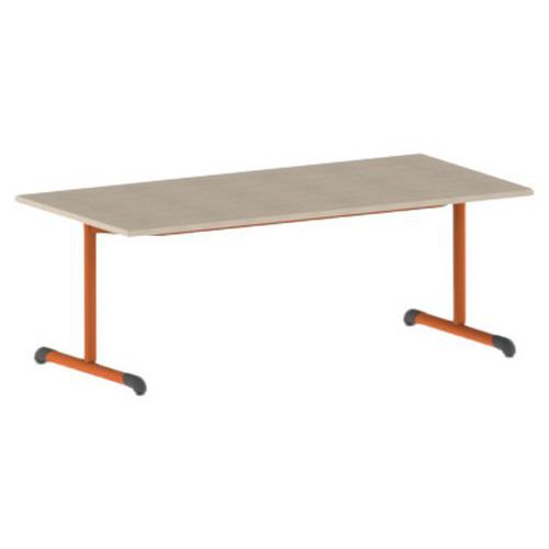 Table Bandana 160 x 80 cm fixe dégagement latéral stratifié