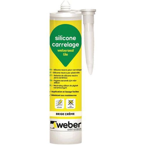 Mastic silicone carrelage - Weberseal tile - 300 mL
