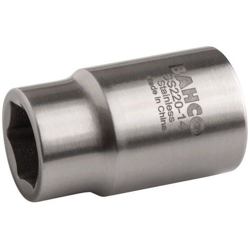 Douille 1/4 acier inoxydable 6 pans - Bahco