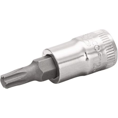 Douille tournevis 1/4 vis TORX sur carte - Bahco Douille tournevis 1/4 vis TORX sur carte - Bahco