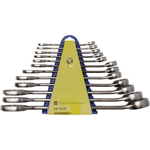 Jeu 12 clés mixtes 10-32mm sur clip - Irimo Jeu 12 clés mixtes 10-32mm sur clip - Irimo