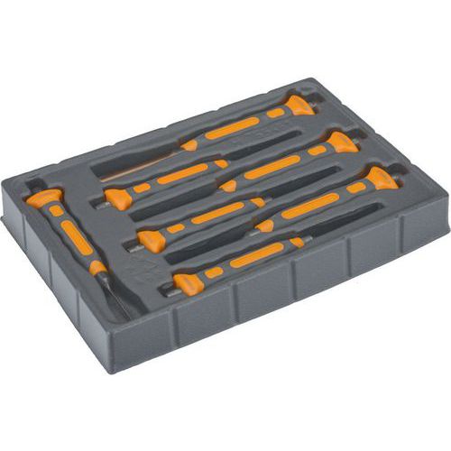 Jeu chasse-goupilles gainés manche bimatière 7 pièces - Bahco Jeu chasse-goupilles gainés manche bimatière 7 pièces - Bahco